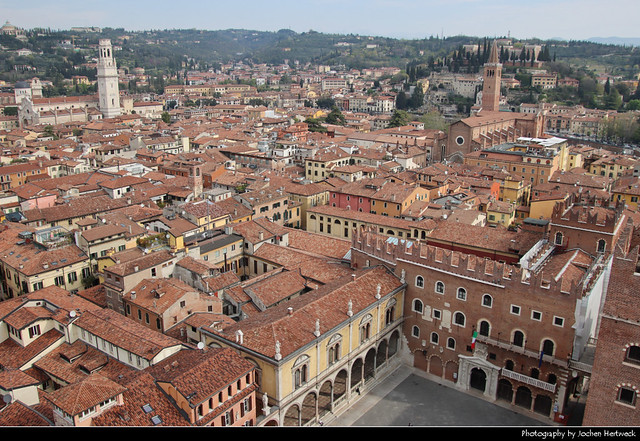 View from Torre dei Lamberti, Verona, Italy