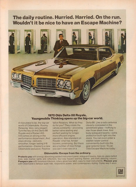 1970 Oldsmobile Delta 88 Royale Advertisement Newsweek November 10 1969