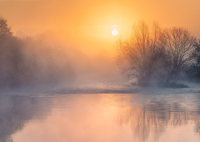 Sunrise and Mist - River Stour