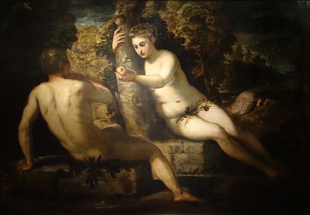 La tentazione di Adamo ed Eva - Jacopo Tintoretto