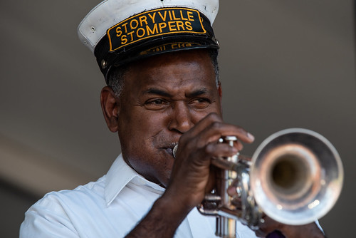 Storyville Stompers Brass Band at the Jazz and Heritage Stage.  Photo by Ryan Hodgson-Rigsbee