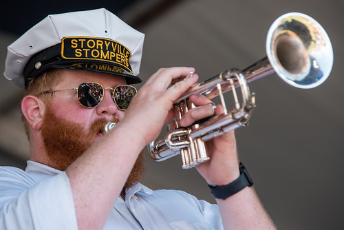Storyville Stompers Brass Band at the Jazz and Heritage Stage.  Photo by Ryan Hodgson-Rigsbee
