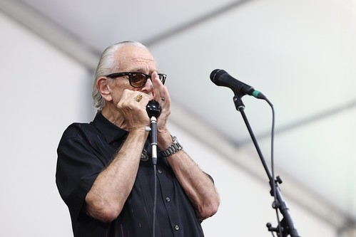 Charlie Musselwhite at Jazz Fest - April 28, 2023. Photo by Michele Goldfarb.