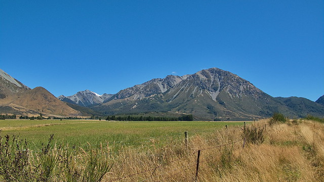 Cass Valley Mt Misery and Mt Bealey in the Background