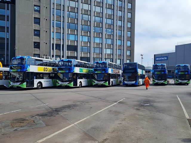 SB 14044, 14054, 14056, 14037, 14036 and 10530 @ Aberdeen Union Square bus station