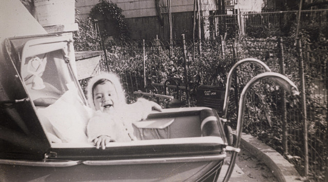 Dennis in the garden, June 1953