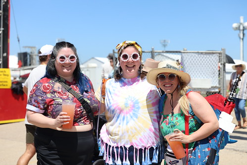 Friends at Jazz Fest 2023. Photo by Michele Goldfarb.