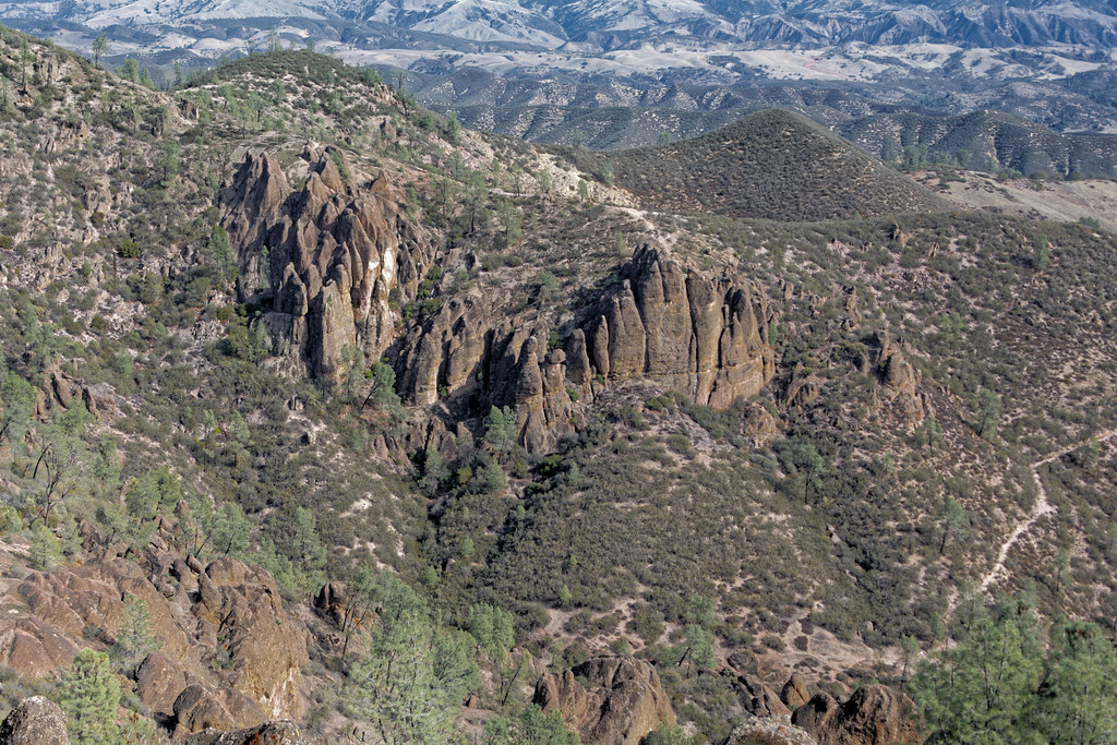Pinnacles, Hillsides, and More Distant Ridges (Pinnacles National Park)