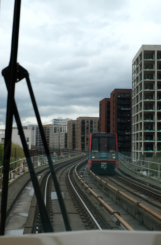 DLR 48 approaching West Silvertown