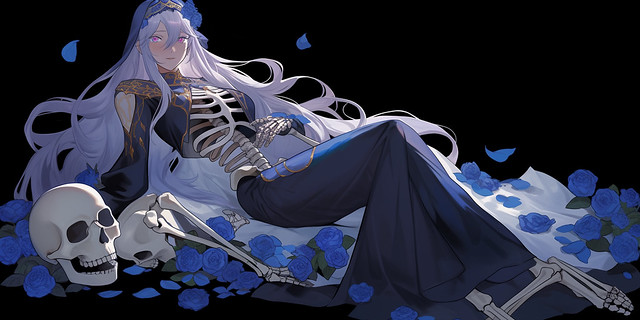 Bones & Blue Roses