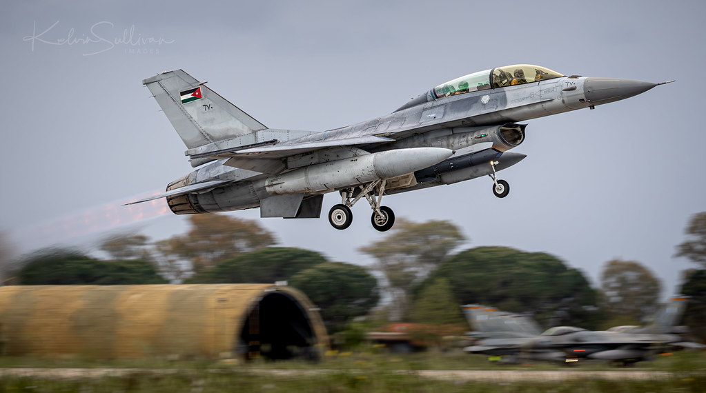 Jordanian Air Force FA16 7VC take off | Kelvin Sullivan | Flickr