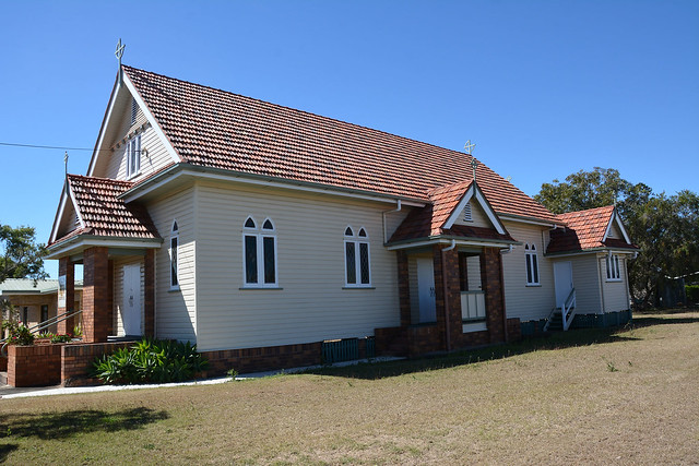 Biggenden - The wooden St Peter's Roman Catholic Church opened 1939. Queensland Australia