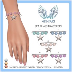 [Ari-Pari] Sea Glass Bracelests