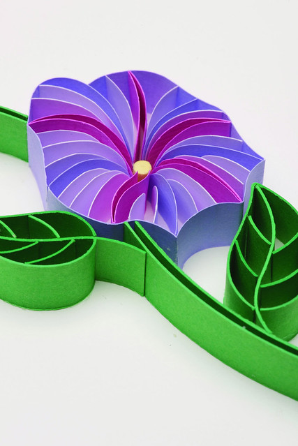 On-Edge Quilled Morning Glory