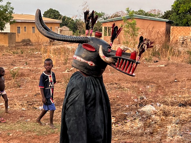 Máscara Wambele de los Senufo en Costa de Marfil