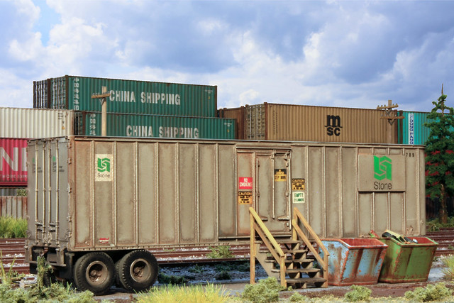 Stone Container Corporation Office Trailer - Ho Scale