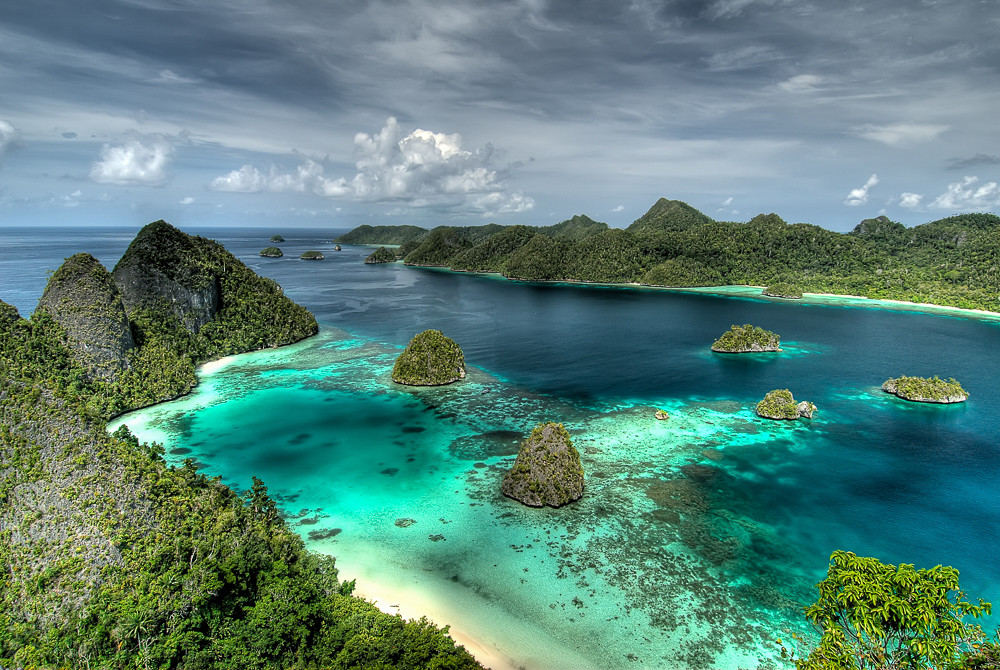 印尼的鳥頭海景保護區具有非常高的生物多樣性，擁有3/4已知珊瑚礁物種以及1800多種魚類。圖片來源：Wikipedia（CC BY-SA 4.0）