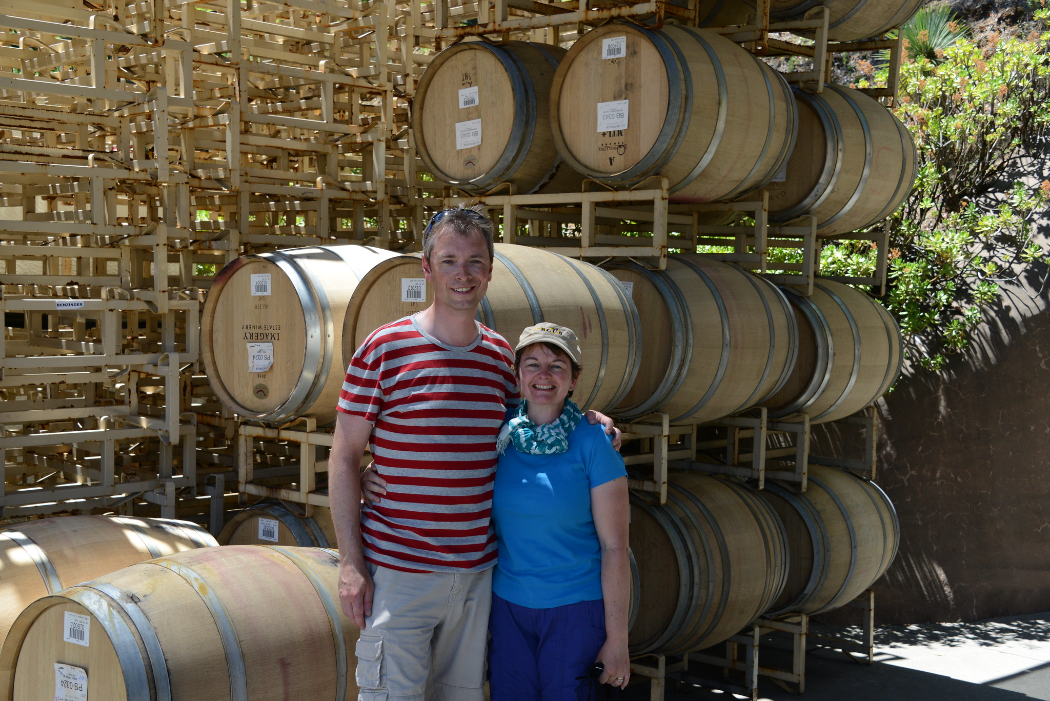 The two of us at the Bezinger winery