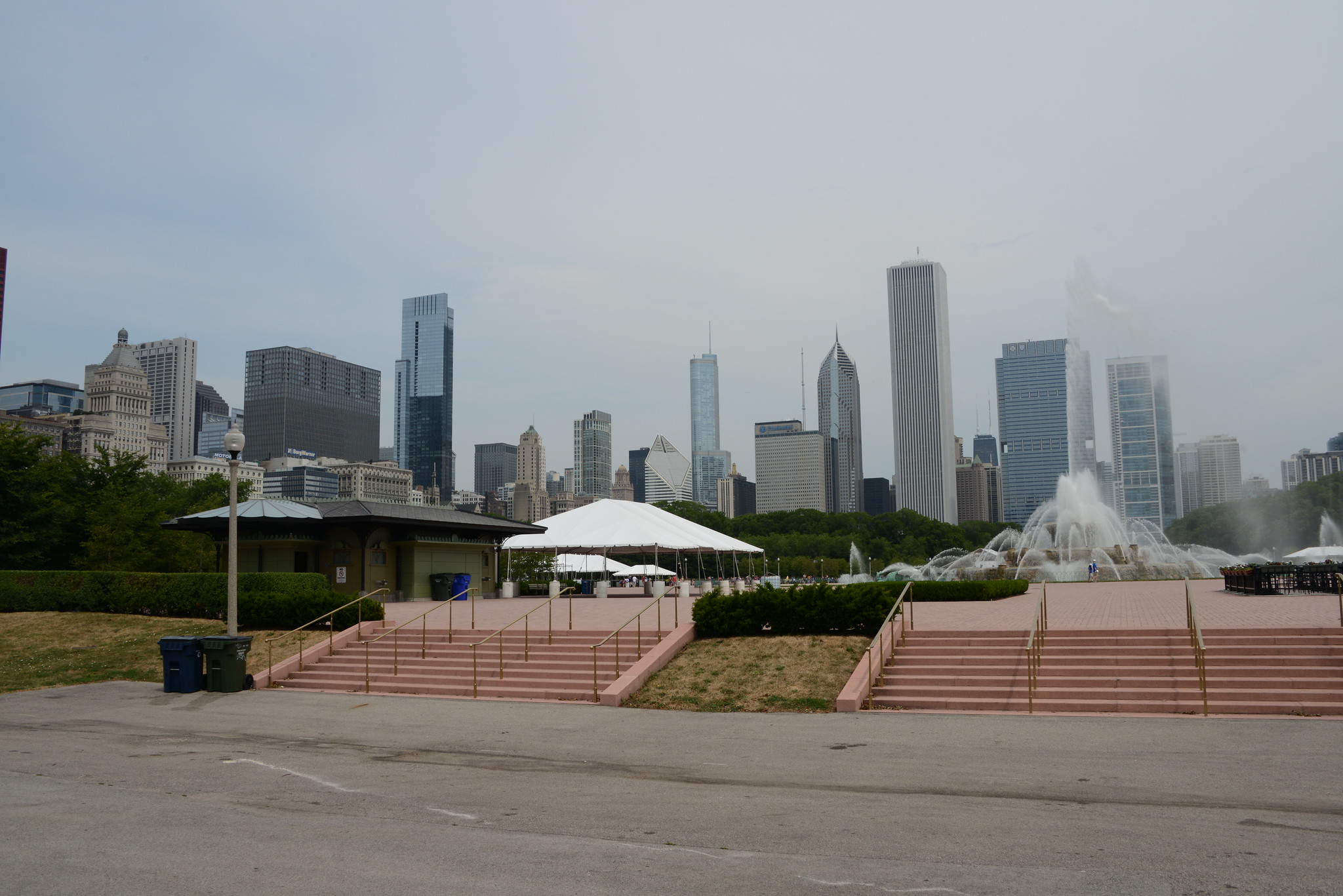 The skyline of Chicago seen from a Segway tour