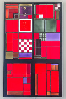 Josef Albers, Glasfenster für das Gropius-Büro im Bauhaus Weimar