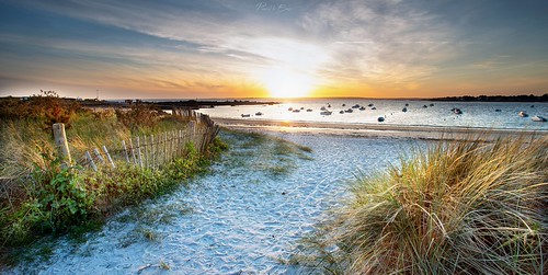 Pouldohan by Le Beux Pascal, Sunset sur Pors Breingpouldohan porsbreing sunset trégunc finistère bretagne