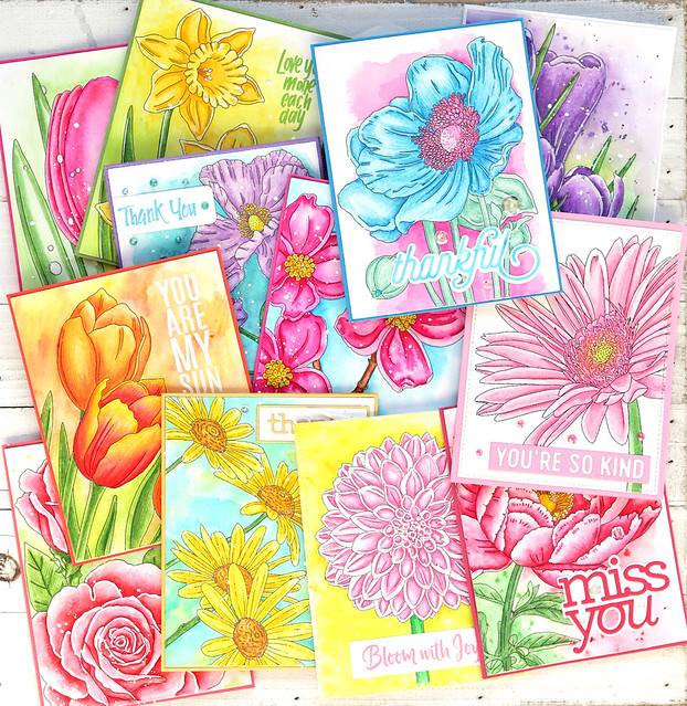 Flower Cards Together