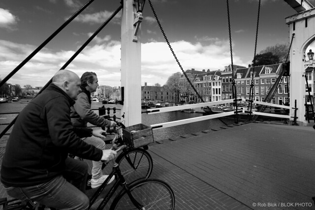 Amsterdam Cyclists-BPF0849bw