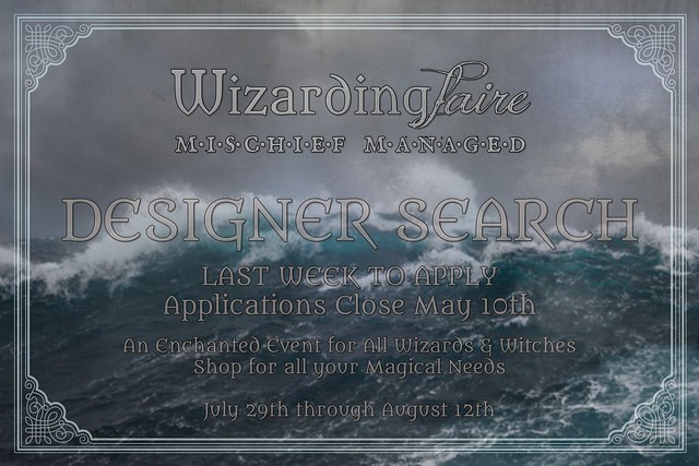 Mischief Managed Wizarding Faire 2023 Designer Applications