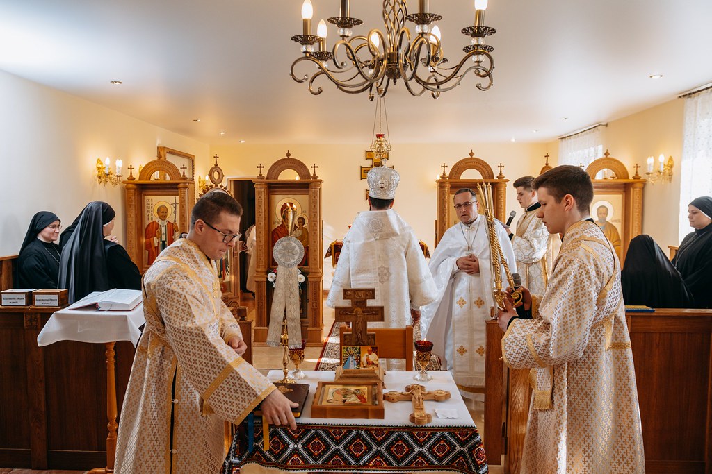 Ucrania - Visita del Obispo Nicolás al Monasterio Santa Sofia