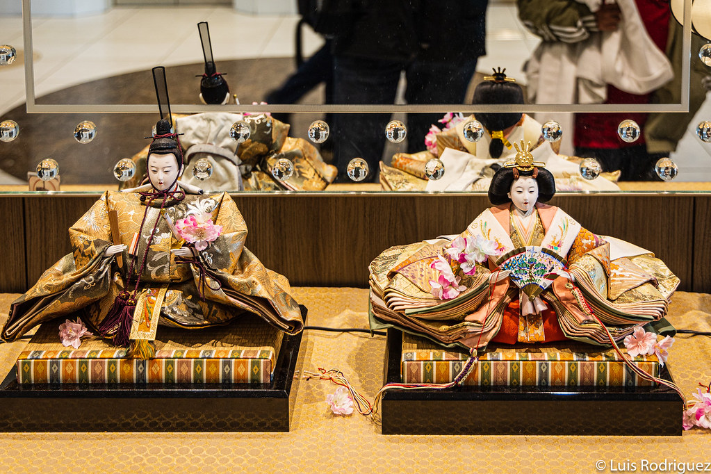 Muñecas Hina en un hotel de Tokio