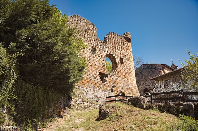Les ruines du Château d'Argental sur la commune de Thélis-la-Combe, 42.