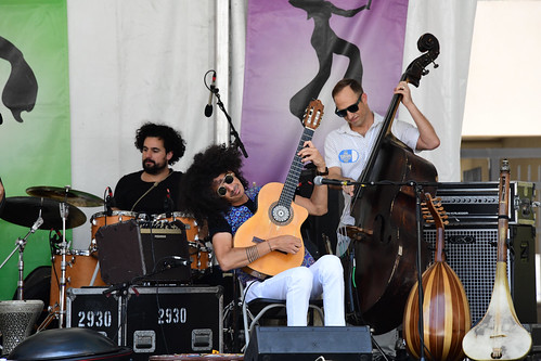 Mahmoud Chouk on the Lagniappe Stage.  Photo by Michael White.