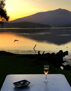 Wallaga Sunset with Wine and Oysters