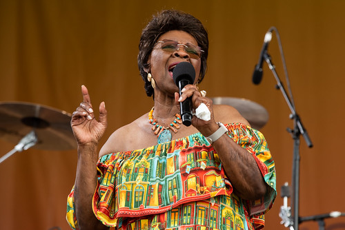 Irma Thomas during Jazz Fest 2023 day 5 on May 5, 2023. photo by Ryan Hodgson-Rigsbee