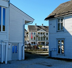 Hardanger - view from Thon Hotel Sandven towards the main street in Norheimsund