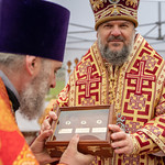 6 мая 2023, Божественная литургия. Строящийся храм в честь вмч. Георгия Победоносца на территории Суворовского училища (Тверь)