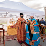 6 мая 2023, Божественная литургия. Строящийся храм в честь вмч. Георгия Победоносца на территории Суворовского училища (Тверь)