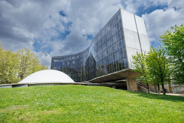 French Communist Party Headquarters by Oscar Niemeyer (1968/1980) in Paris, France