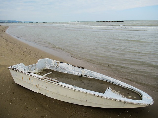 stranded boat