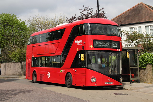 Extremely Rare Working: Route E2, Metroline, LT112, LTZ1112