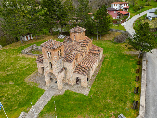 Church of Saint George of Omorphokklesia (Ιερός ναός Αγίου Γεωργίου Ομορφοκκλησιάς), 20km SW from Kastoria, Western Macedonia, Greece
