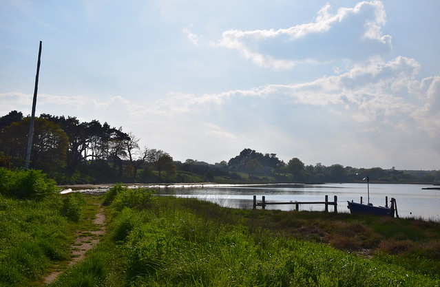 Beautiful weather and Sun at Iken, Suffolk, along the River Alde. 07 05 2023