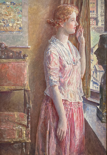 1921, Childe Hassam, Easter Morning (Portrait at a New York Window) -- de Young Museum (San Francisco) | by R.M.Lenox