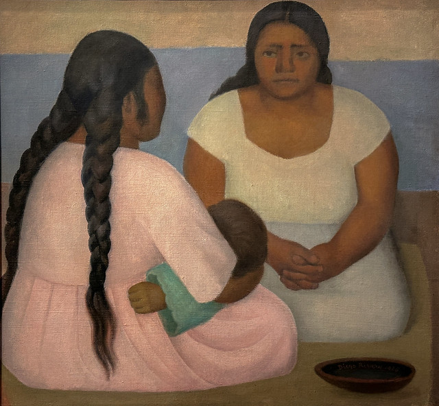 1926, Diego Rivera, Two Women and a Child -- de Young Museum (San Francisco)