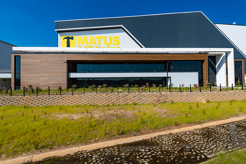 Matus Warehouse, Eva-Last, VistaClad, Oasis Palm, Advanced Bamboo Composite Cladding. | by http://www.eva-last.com