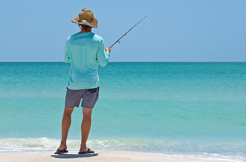Fishing from the beach. From Top Ten Things to Do on Isla Holbox...and How to Get There
