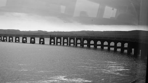 Bridging The Tay 04 by byronv2, View of the curving portion of the Tay Rail Bridge - apologies for not being very sharp, as these we