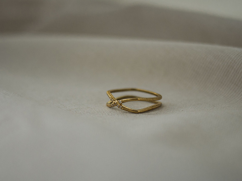 銅/黃銅 戒指 金色 - 暮光系列 - SELECT IV * 黃銅戒指