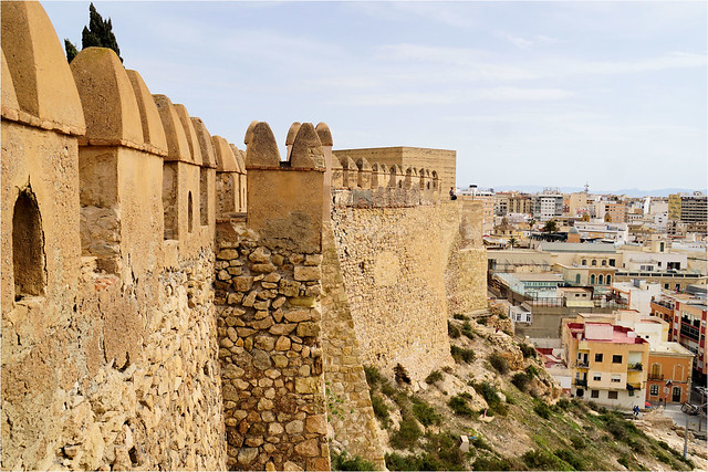 the walls and city.............Almeria, Spain, Andalusia