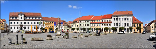 Marktplatz zu Hoyerswerda (Wojerecy)